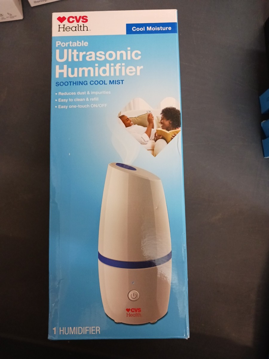 CVS HEALTH PORTABLE ULTRASONIC HUMIDIFIER SOOTHING COOL MIST
