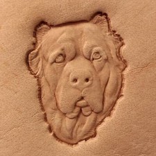 Leather Stamp Tool Alabai Dog Stamps Stamping Carving Brass Crafting Punch #487