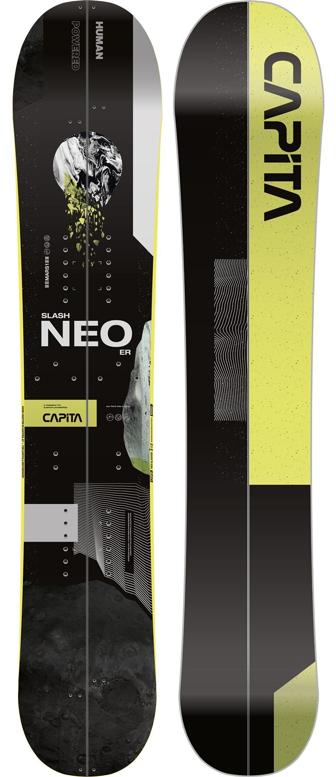 Мужской сноуборд Capita Neo Slasher Splitboard 161 см с конической разделительной доской 2022