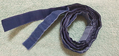 Klettverschluss zum Aufnähen blau 20 mm, 3/4 Zoll x 1 m von beiden