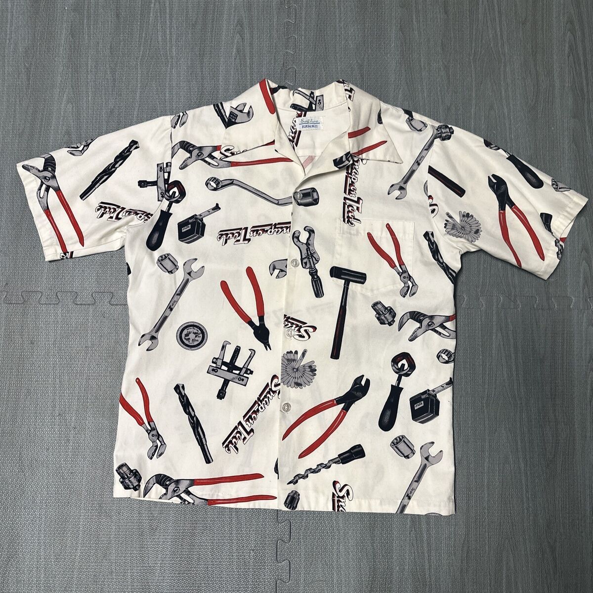 Vintage 70s Snap-On Tools Hawaii Shirt Surf Line Rare Loop Vintage 70s Snap-On Tools Hawaii Shirt Surf Line Rare Loop