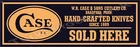 Case Hand-Crafted Knives Sold Here Metal Sign 2 Sizes to Choose From
