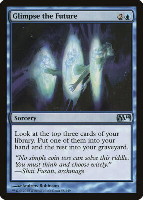 Glimpse the Future | MtG Magic Magic 2014 (M14) | English | Near Mint-Mint NM-M