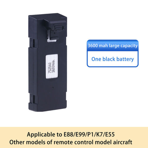 1PC 3600mAh RC Drone Battery For E88 E88PRO E88MAX E525 E99 E99PRO P1 P5PRO K3 - Picture 9 of 11