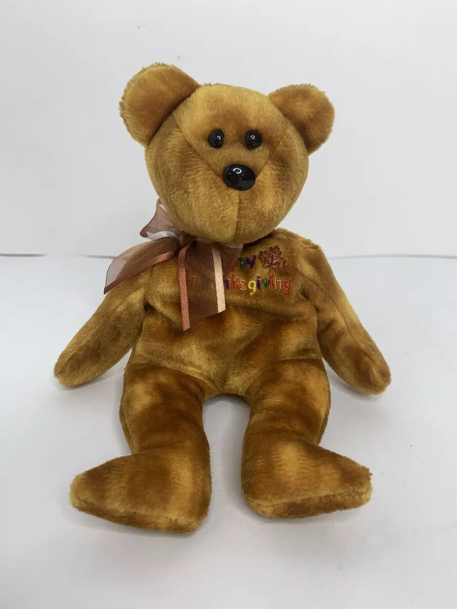 Ty Beanie Babies Gratefully Thanksgiving Bear 2007 Has Tush Tag Excellent