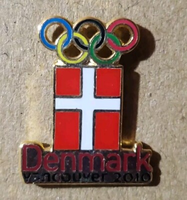 2010 VANCOUVER DENMARK FLAG OLYMPIC WINTER GAMES PIN