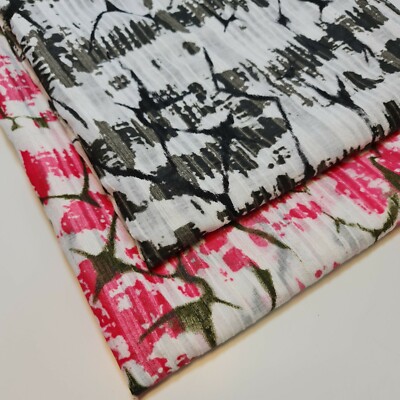 White 100% Cotton Organdy Material Abstract Costume Dress Craft Fabric 58"  Meter | eBay