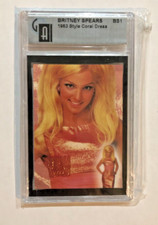 Authentic 2002 Global/DNA Britney Spears 1963 Coral Dress Card