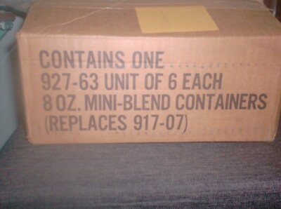 6 Osterizer Mini Blend Container Jars with Lids - 8oz - NEW - Original BOX