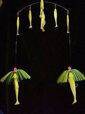 20" Tandem Umbrella with 2 - WHITE 2 oz Parachute Jigs