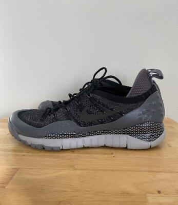 Sample Nike Lupinek Flyknit Low 853954 001 QD Black & Dark Grey Men's Size 10
