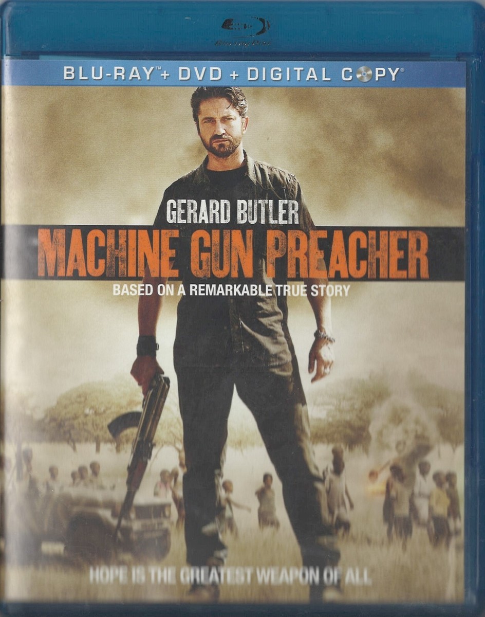 Machine Gun Preacher Movie (Blu-ray/DVD, 2012, 3-Disc Set ) Gerard