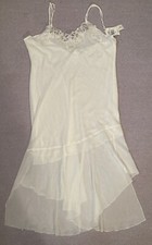 New Linea Donatella Maxi Nightgown Ivory Lace Beaded Lingerie Chemise Bridal XL