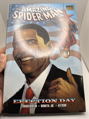 Amazing Spider-man Election Day Premiere Edition by Marc Guggenheim Hard Cover