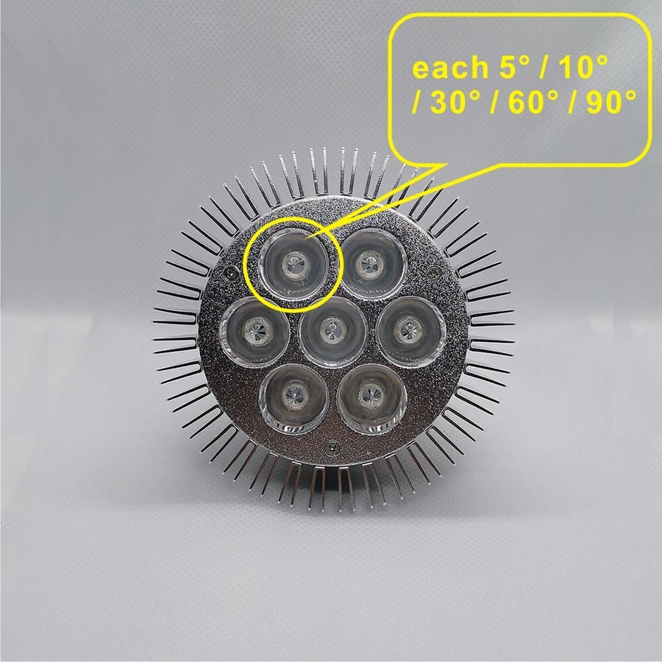 21W Pure White PAR30 6000K~6500K LED Lamp Spot Light Bulb for Plant Aquarium - Image 4 of 4