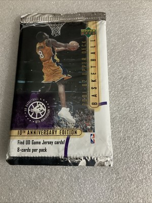 2001-02 Upper Deck NBA Basketball Sealed Pack 8 Cards Michael Jordan Kobe