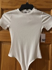 SO White Bodysuit Brand New Size Extra Small Juniors
