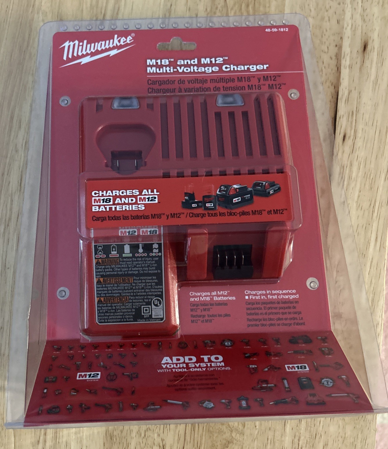 Milwaukee Multi-Voltage Battery Charger #48-59-1812