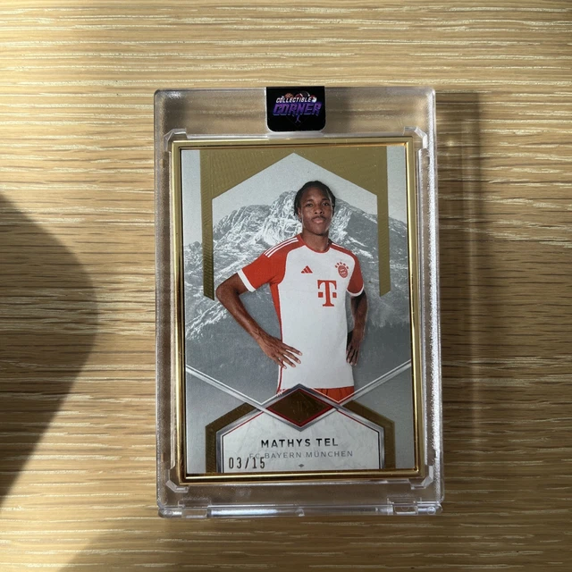 Mathys Tel Goldframe /15 2023-24 Topps Transcendent FC Bayern München