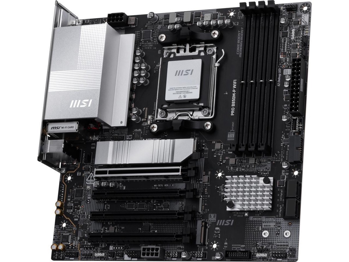 MSI PRO B850M-P WIFI AM5 AMD B850 support PCIe 5.0 SATA 6Gb/s