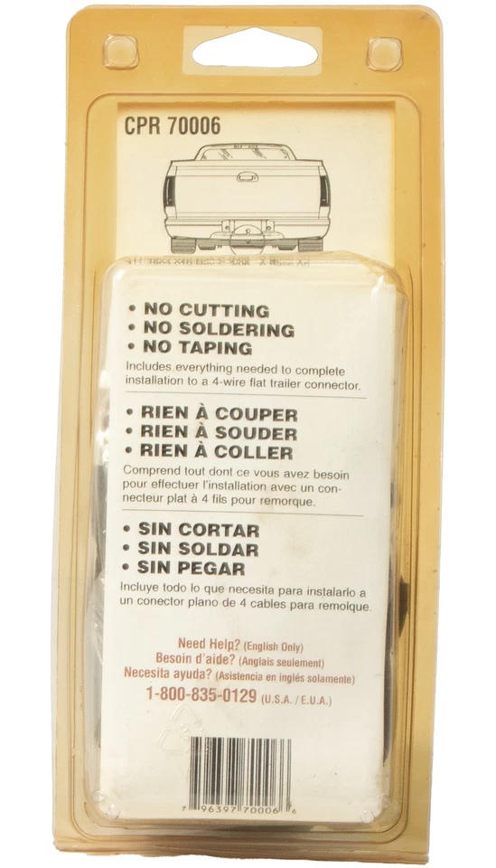 Carquest Trailer Connector Adapter Fits Select 99-09 Chevy GMC Hummer Part 70006 - Image 3 of 4