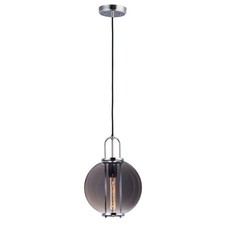 MAXIM LIGHTING 10084MSKPN Minaret 1-Light 10.5" Wide Polished Nickel Pendant