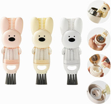 3 PCS 4 in 1 Cup Lid Cleaning Brush, Cup Cleaner Brush  Multifunctional Bottle Br