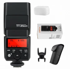 GODOX TT350F Flash for Fujifilm Camera, 2.4G Wireless GN36 HSS 1/8000s