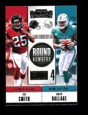 2018 Contenders Round Numbers #RNA-SB Ito Smith Kalen Ballage RC QTY