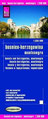 BOSNIA HERZEGOVINA / MONTENEGRO ROAD MAP (ENGLISH, By Reise Know-how NEW
