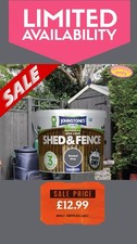 Johnstone's One Coat Shaded Grey Shed & Fence Paint - 9L
