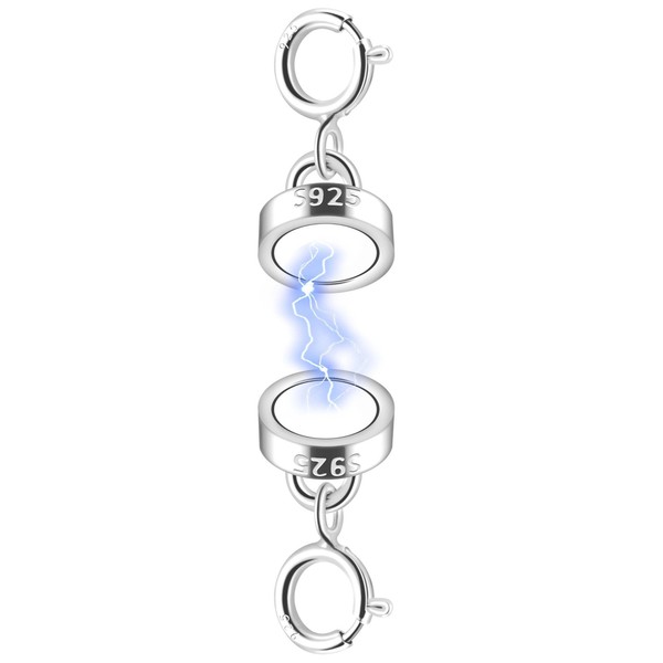 Magnetverschluss Schmuck 925 Sterling Silber FüR Kette Armband Silber-image