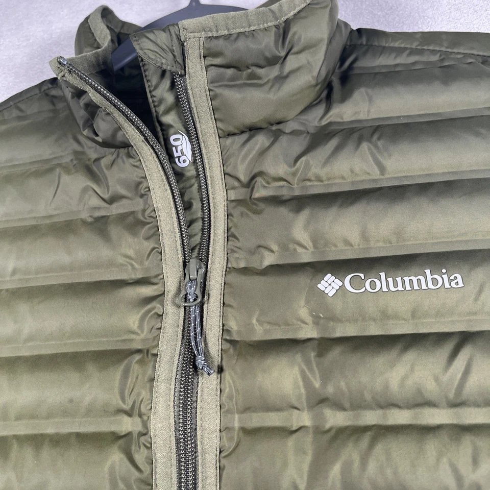 Женский жилет Columbia Puffer размер XL с логотипом на молнии/карманах 650 Fill Power Duck Down - Изображение 3 из 4