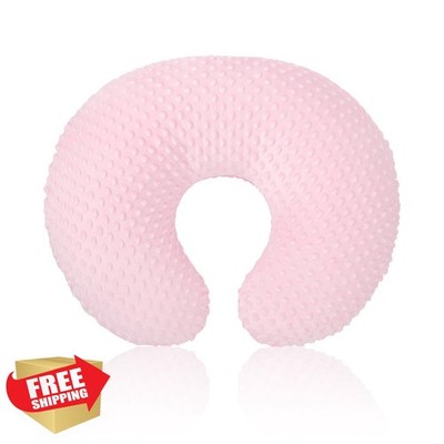 GFU Pink Nursing Pillow Cover Minky