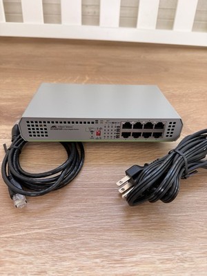 Allied Telesis AT-GS910/8 CentreCOM 8-Port Gigabit Unmanaged Switch - EXCELLENT