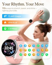 2025 Smart Watch For Men/Women, Waterproof Smartwatch Bluetooth iPhone Samsung 4