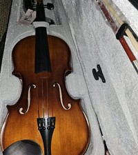 Fesley Violin Fiddle Beginner Set: 4/4 Matte Violin Kit for Student, Acoustic