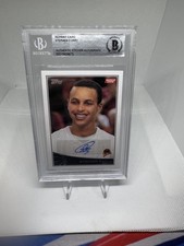 Topps #321 Stephen Curry Beckett Authentic Auto Re-Print Rookie Card. rookie card picture