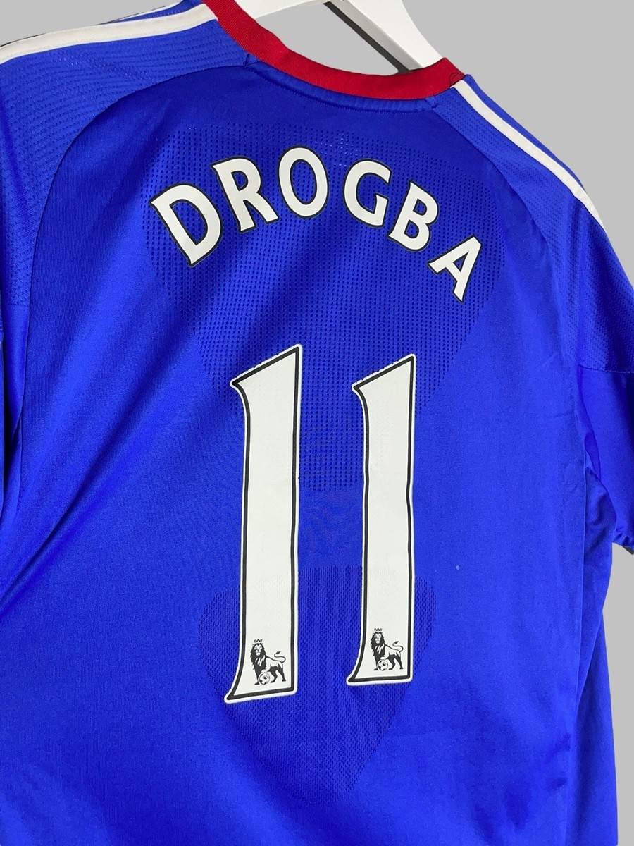 【正規品】ドログバ＃１１ チェルシー０９／１０ユニフォーム (H) 11 Drogba Chelsea FC 2010/11 Home Football Shirt Soccer Jersey | eBay