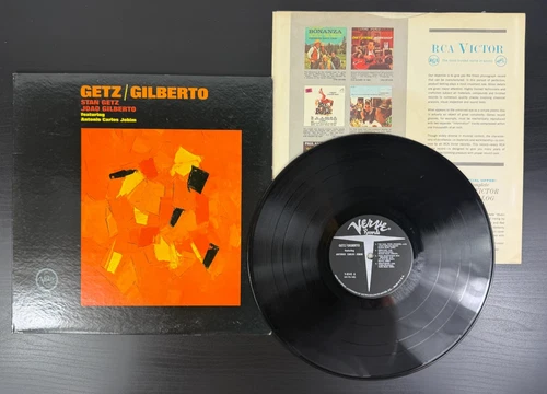 Stan Getz Joao Gilberto Getz/Gilberto Jobim 1964 Verve V-8545 LP Bossa Nova Jazz