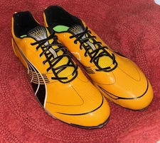 PUMA Men’s Complete TFX Sprint 3 Track Shoes Fluo Orange Black/White Sz 15 D NEW