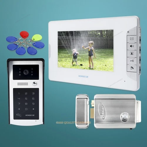 7inch Wired Video Door Entry Call System with IR Night Vision for Home Security