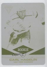 2011-12 Panini Titanium Rookie Printing Plate Yellow 1/1 Carl Hagelin #118 0c3