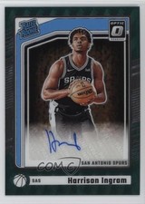 2024-25 Panini Donruss Optic FOTL Green Prizm 6/7 Harrison Ingram #338 Auto 05jo