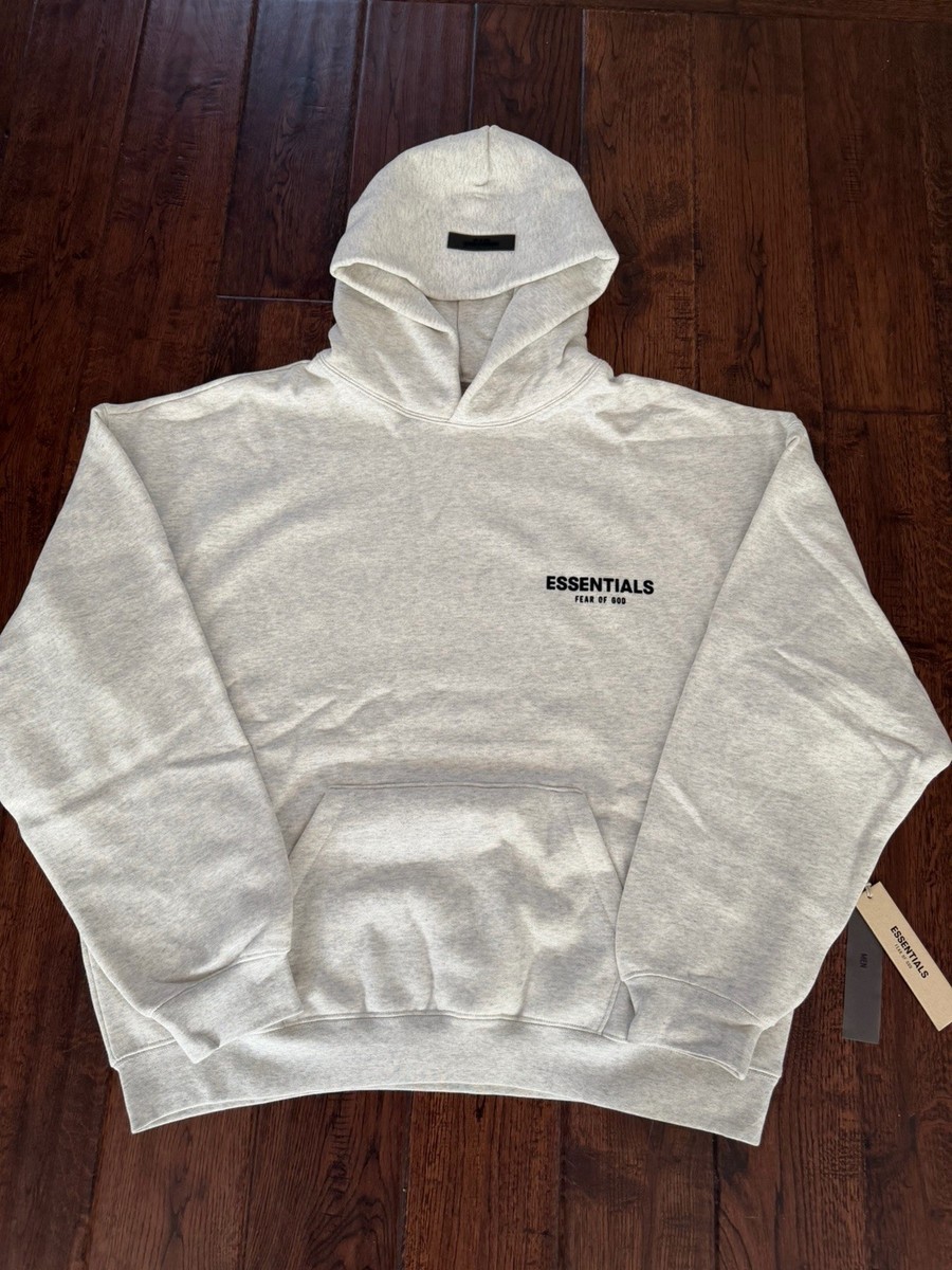ESSENTIALS FEAR OF GOD ライトオートミール　パーカー FOG ESSENTIALS - 22SS BACK LOGO SWEAT HOODIE / ライトオートミール