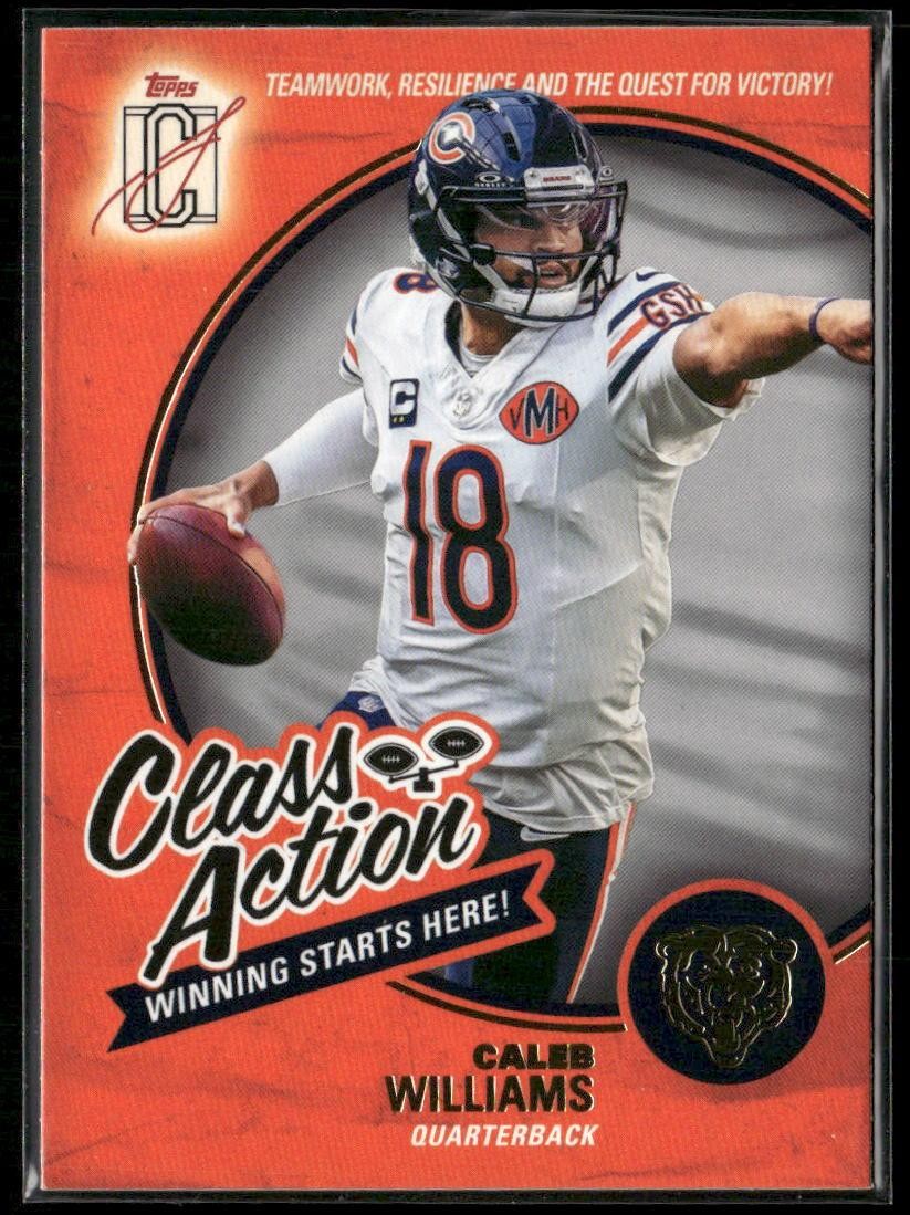2025 Topps Signature Class #CA-6 Caleb Williams Class Action