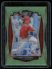 2021 Panini Select - Premier Rhys Hoskins #188 Neon Green Prizm /99