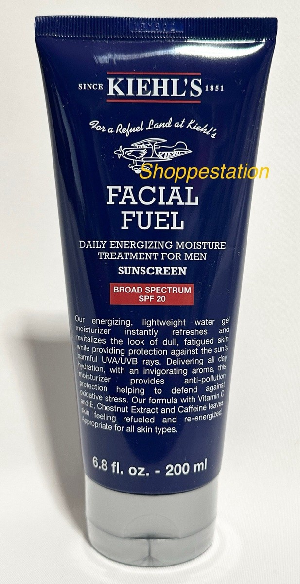 Kiehl's Facial Fuel Men's SPF20 Moisturizer Jumbo Size 6.8oz