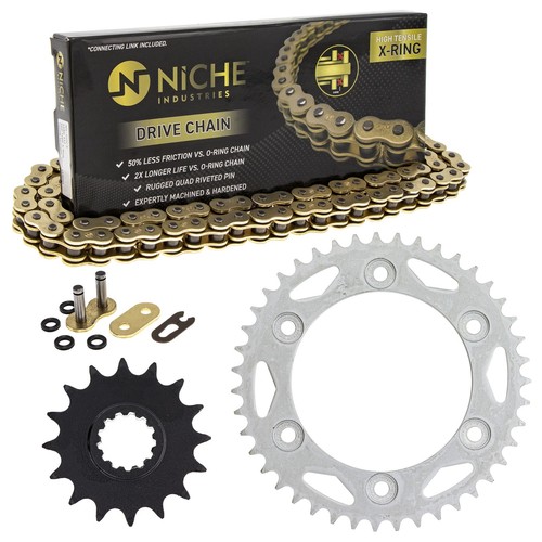 Sprocket Chain Set for Honda CBR954RR CBR929RR 16/43 Tooth 520 X-Ring ...
