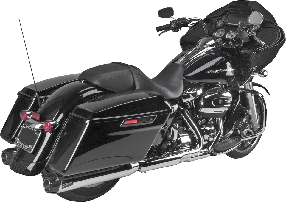 Comp-S Slip On Exhaust Mufflers - Chrome & Carbon Fiber TBR. 005-4550499D - Image 3 of 3